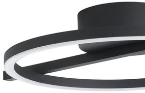 Eglo 901113 - LED Dimmelhető mennyezeti lámpa AMANDOLO LED/17W/230V fekete + + távirányító