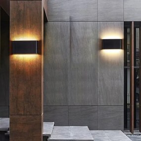 LED Kültéri fali lámpa FLOW 2xLED/3W/230V IP54 4000K antracit