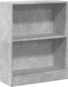 vidaXL betonszürke szerelt fa könyvespolc 60 x 24 x 76 cm