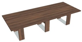 Verno+ S tárgyalóasztal 300 x 120 cm, dió / barna