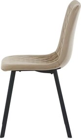 Sötét Bézs Bársony Étkezőszék. DCL-973 CAP4