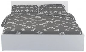 Pietro II NEW Kétszemélyes ágykeret 160x200, ágyráccsal Fehér