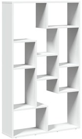 fehér szerelt fa könyvespolc 72 x 20 x 120 cm