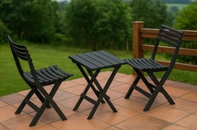 Duramax 3 részes balkon bútorkészlet, antracit