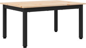 vidaXL Dohányzóasztal Természetes 60 x 50 x 36 cm Tömör fenyőfa