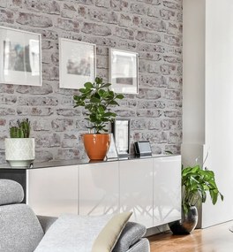 Arthouse Signature 1 White Brick barna-bézs téglamintás papír tapéta – 671100