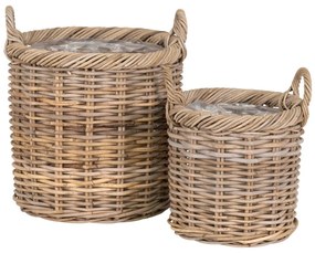 Gili Kosarak kubu rattan, natúr 2 db