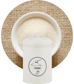 Cukortartó fém doboz, 1,3 literes
