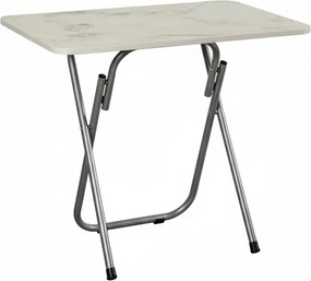 Étkezőasztal, fehér márvány, 90 cm – RMS2Y01