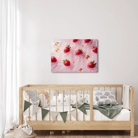 Kép - Eprek buborékokban (70x50 cm)