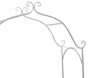 Pad Fehér Fém 121 x 48 x 200 cm Dekoratív Betétek Kültéri Pad