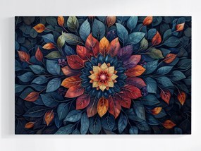 Vászonkép Canvas Mandala Levelek Ősz Természet Dekoráció 120x80