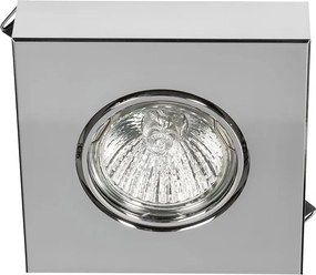 Arni vakolatba süllyeszthető szögletes lámpa ezüst fényes étkezőbe a pult fölé