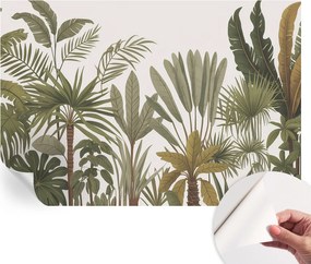 Öntapadós Mosható Fali Fotótapéta Egzotikus levelek 152x104 cm