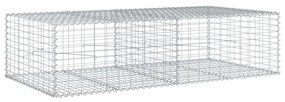 horganyzott vas gabion kosár fedéllel 200 x 100 x 50 cm