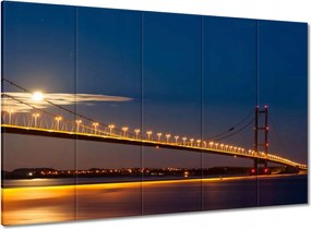 Vászonkép 100x70 Kivilágított híd éjszaka