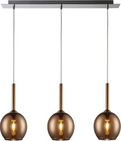Zuma Line MONIC MD1629-3A COPPER Függőlámpa 3x40W/E14