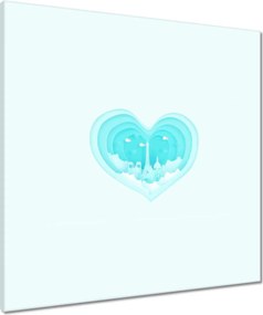 Vászonkép 60x60 Türkiz Párizsban Torony