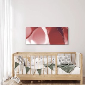 Kép - Piros absztrakt virág N⁰3 (120x50 cm)