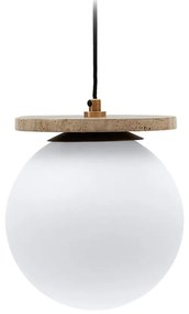 Fehér függőlámpa üveg búrával ø 20 cm Malachi – Kave Home