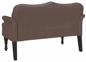 vidaXL Chesterfield Pad párnával Barna 120,5 x 65 x 75 cm Műbőr