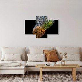 Ananász a vízben képe (90x60 cm)