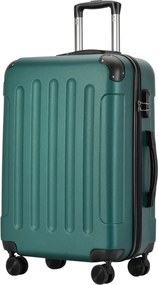 BONTOUR VERTICAL 4 Kerekes Közepes Bőrönd 65x44,5x27cm, M méretű, zöld