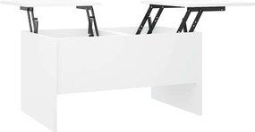 vidaXL fehér szerelt fa dohányzóasztal 80 x 50 x 42,5 cm