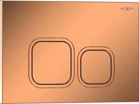 Mexen Tex 03 öblítőgomb, fényes rózsaszín arany - 6103-09