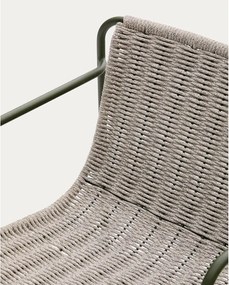 Szürkészöld fém kerti szék Maurina – Kave Home