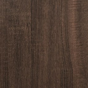 barna tölgyszínű szerelt fa tálalóasztal 100 x 32 x 75 cm