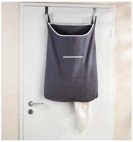 Laundry szürke felakasztható szennyestartó kosár, 65 l - Wenko