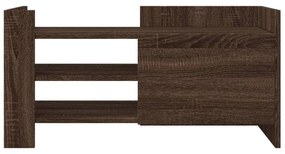 barna tölgy színű szerelt fa TV szekrény 80 x 35 x 40 cm