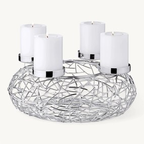 Adventi koszorú Milano (ø 28 cm), rozsdamentes acél - EDZARD