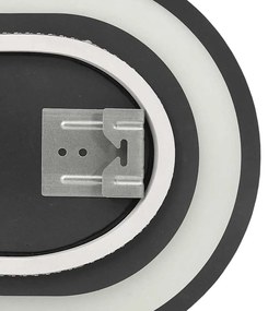 ovális LED-es fürdőszobai tükör 90 x 40 cm