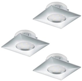 Eglo 95802 - SET 3x LED Beépíthető lámpa PINEDA 1xLED/6W/230V