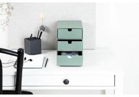 Zöld karton fiókos rendszerező Ingrid Canvas Paper Laminate – Bigso