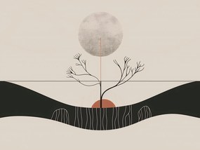 Poszter 100x75cm Téli Hold