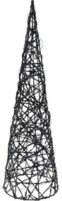 Blackwire karácsonyi LED kúp fekete, 12 x 40 cm