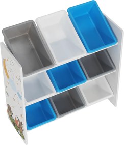 Rendszerező/Polcállvány játékokra, többszínű/mintás, DARLING TYP 3