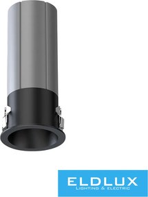 UNIVERSO Mini spotlámpa 3w 160lm 4000k D25×57mm kivágás:D20mm fekete