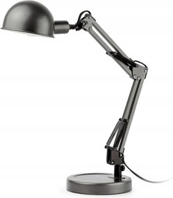 Faro Baobab szürke irodai asztali lámpa, acél, E14, állítható