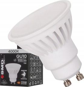 Izzó Smd LEDline 9W 900lm 4000K Semleges GU10 Kerámia Nem Villog