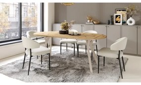 Bővíthető étkezőasztal ARTUR artisan tölgy/bézs