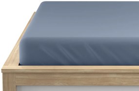 Jersey sötétkék lepedő 90x200 cm