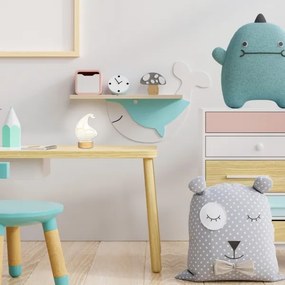 Rabalux 76001 - AKALI LED gyerek asztali lámpa 2W 5V 3000K bükk hajó