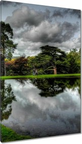 Vászonkép 80x120 Az ég tükröződik a víztükörben