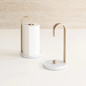 Fehér fa papírtörlő tartó ø 17 cm Bellwood – Umbra