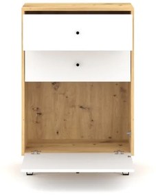 BILBAO BL18 Szekrény Kézműves tölgy/matt fehér színben