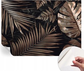 Öntapadós tapéta Fali furnér 3D hatás Egzotikus levelek 208x146 cm